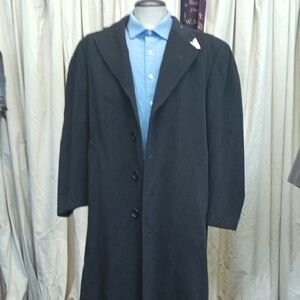 Canali Men's Black Trench Coat